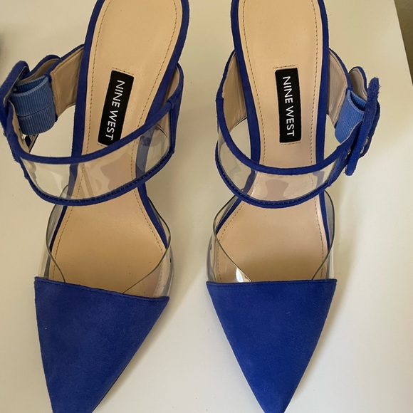 Nine West purply blue  stylish Pointy Toe Pumps. Reposh. - Picture 9 of 9